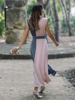 Vestidos Invitadas Boda De Día|Vestidos De Invitada Comunión-Mariquita Trasquilá VESTIDO JULIETA BICOLOR Rosabebe