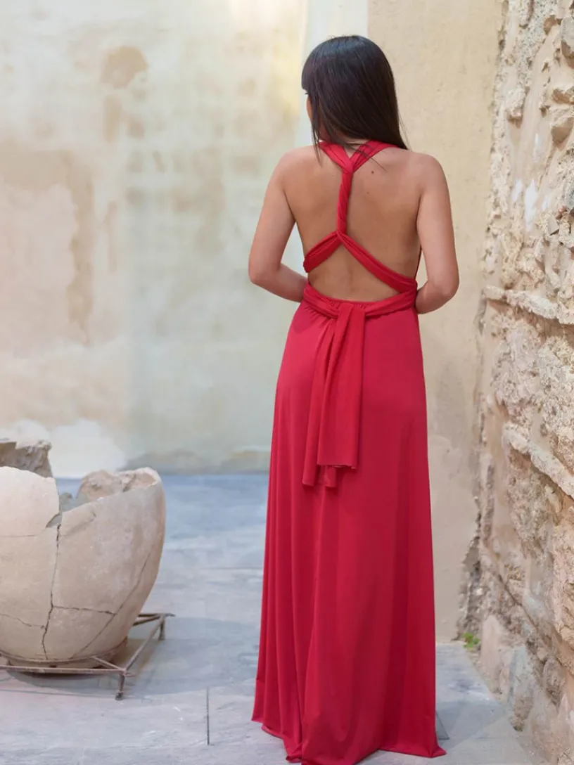 Vestidos De Graduación|Vestidos De Dama De Honor-Mariquita Trasquilá VESTIDO LARGO LAZADA