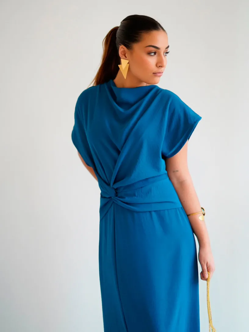 Invitadas -50 €|Vestidos Cortos De Fiesta-Mariquita Trasquilá VESTIDO MIDI ACINTURADO