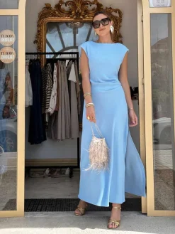 Vestidos Cortos De Fiesta-Mariquita Trasquilá VESTIDO MIDI CATALINA