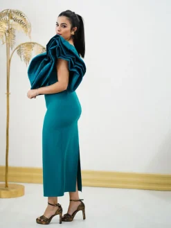 Vestidos Invitadas Boda De Día|Vestidos De Graduación-Mariquita Trasquilá VESTIDO MIDI ISIDORA VerdeBotella