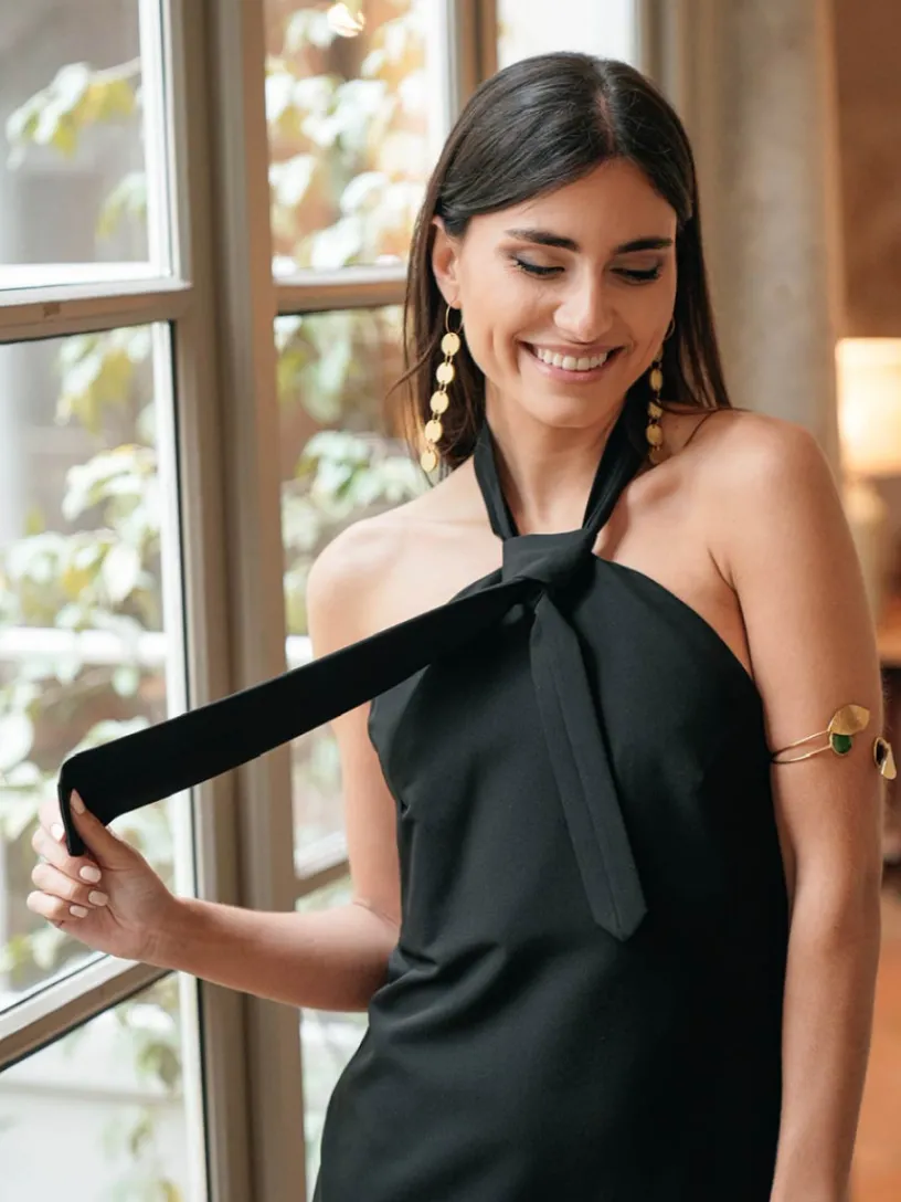 Vestidos De Mujer|Invitadas -50 €-Mariquita Trasquilá VESTIDO MINI CORBATA
