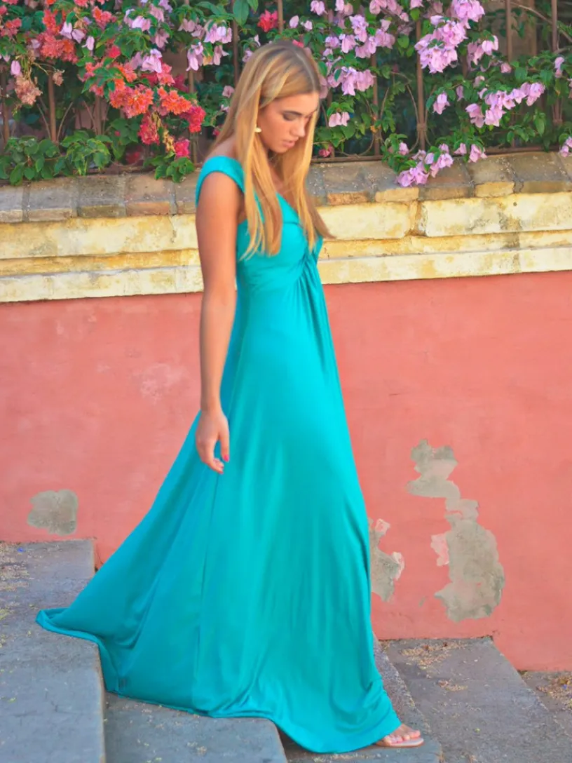 Vestidos De Graduación|Vestidos De Dama De Honor-Mariquita Trasquilá VESTIDO NUDO ADRIANA