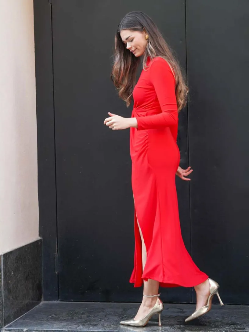 Vestidos De Mujer|Invitadas -50 €-Mariquita Trasquilá VESTIDO NUDO CINTURA