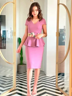 Invitadas -50 €-Mariquita Trasquilá VESTIDO PEPLUM SARA SUMMER