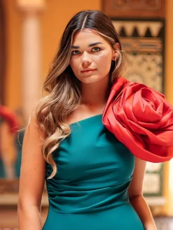 Vestido De Puesta De Largo|Nvitadas Boda De Noche-Mariquita Trasquilá VESTIDO SIENA ROSAL Verdepato