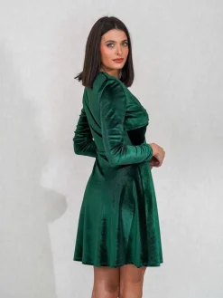 Invitadas -50 €|Vestidos De Terciopelo-Mariquita Trasquilá VESTIDO TERCIOPELO MINI NUDO