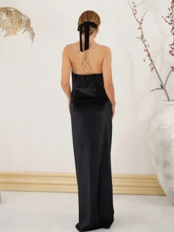 Invitadas -50 €|Vestidos Largos De Fiesta-Mariquita Trasquilá VESTIDO TERCIOPELO STRASS