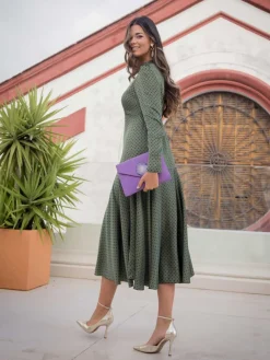 Vestidos Invitadas Boda De Día|Vestidos De Invitada Comunión-Mariquita Trasquilá VESTIDO TOPOS LATIDO