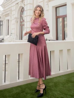 Vestidos Invitadas Boda De Día|Vestidos De Invitada Comunión-Mariquita Trasquilá VESTIDO TOPOS LATIDO